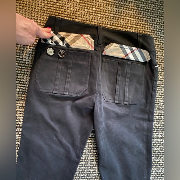 Burberry Nova Check Black Capri Jeans🔥🖤 RARE/Upscale Detailng🔥26” Waist/SMALL - Picture 10 of 12